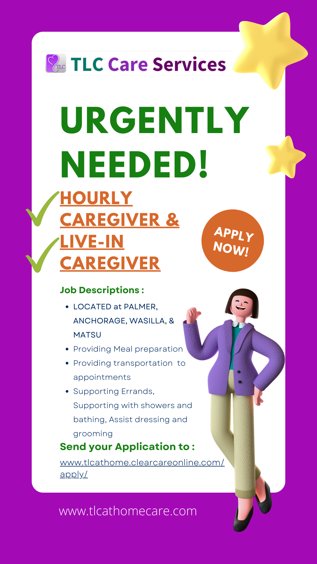 Hiring hourly caregiver