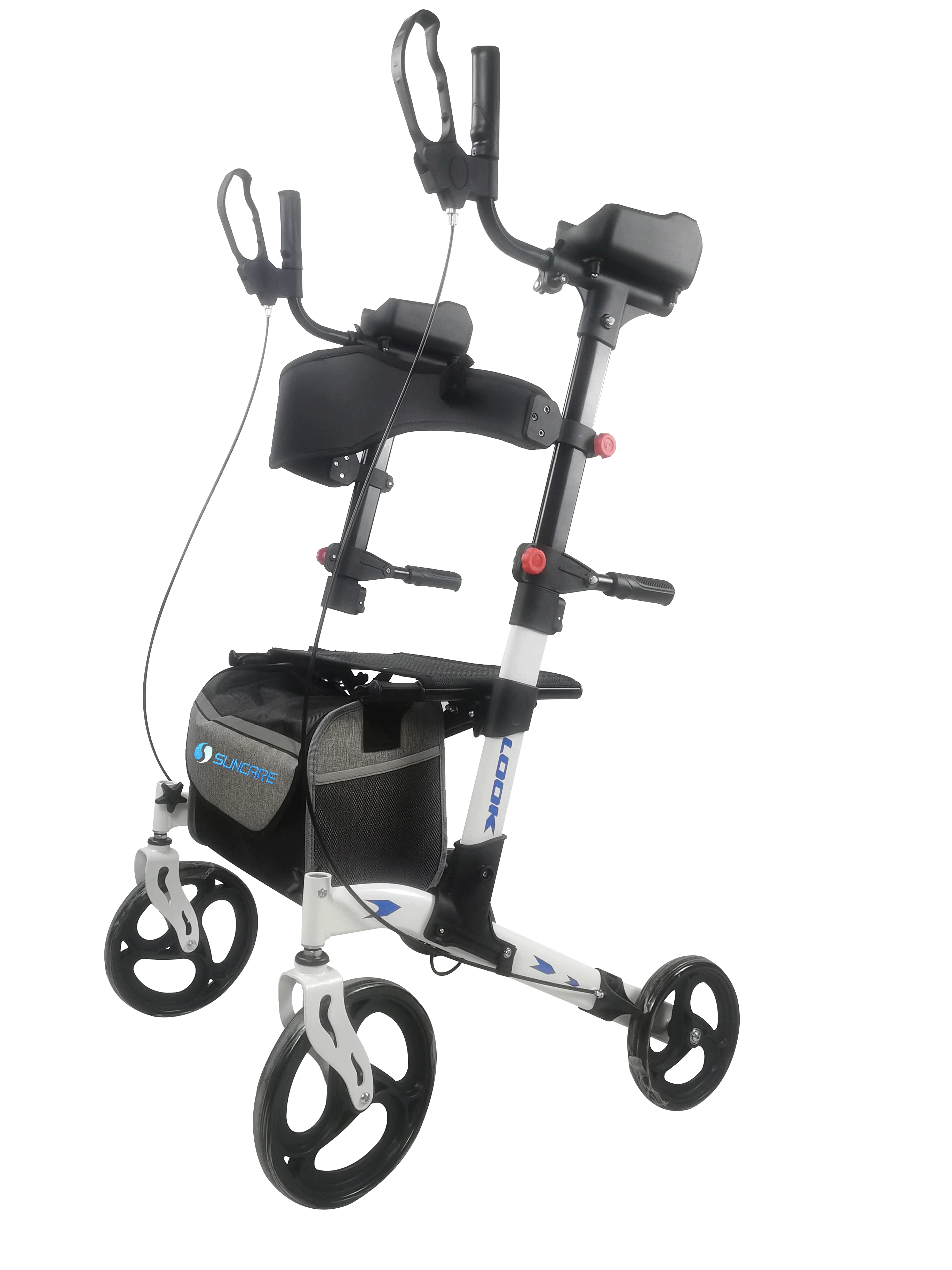 LIGHTWEIGHT UPRIGHT ROLLATOR WALKER