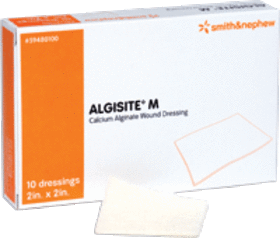 ALGISITE M CALCIUM ALGINATE DRESSING 4″ X 4″