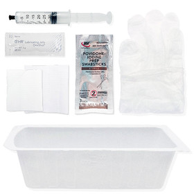 INSERTION TRAY WITHOUT CATHETER, WITH DRAINAGE BAG